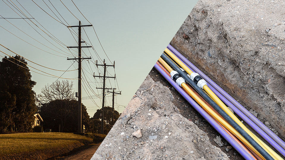 مهم‌ترین تفاوت‌های کابل قدرت هوایی و زمینی